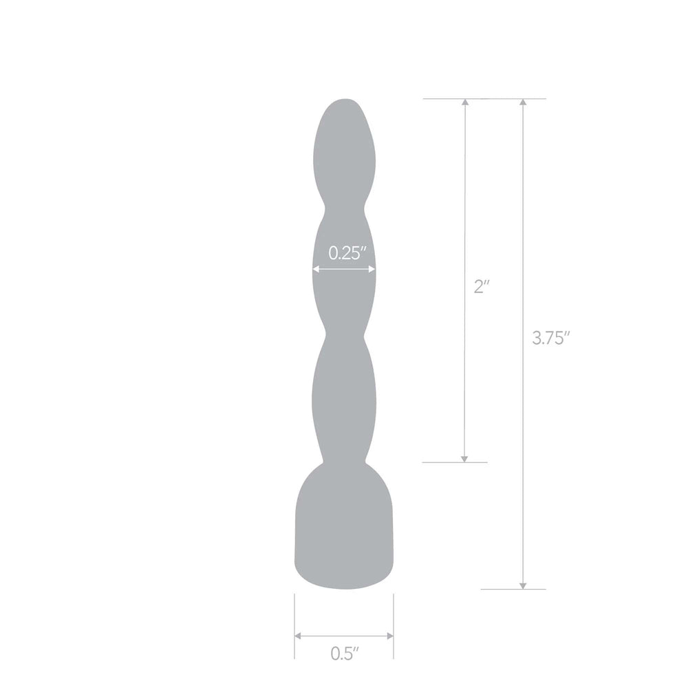 2 Inch Stainless Steel Bling Bling Wavy Penis Plug
