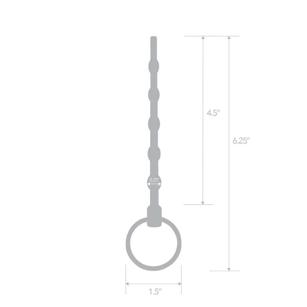 4.5 Inch Stainless Steel Beaded Urethral Sound