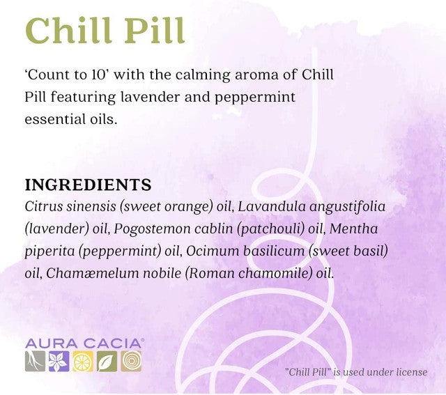 Aura Cacia Chill Pill Essential Oil Blend 0.5 fl oz