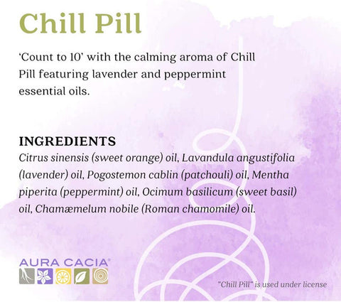Aura Cacia Chill Pill Essential Oil Blend 0.5 fl oz