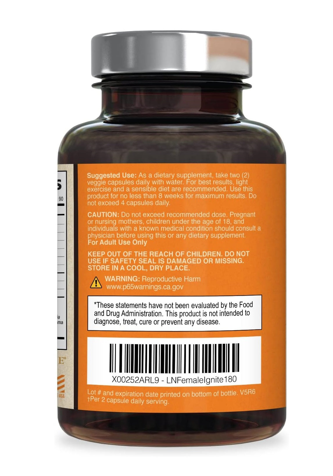 Female Libido Maca Tribulus Horny Goat Weed Supplement 120ct