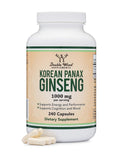 Double Wood Korean Panax Ginseng 240 Vegan Capsules