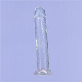 Addiction Crystal 9 Vertical Dong Clear Tpe W/ Bullet "