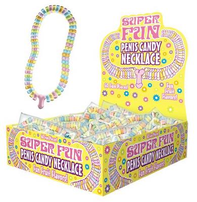 Candy Penis Necklace Display