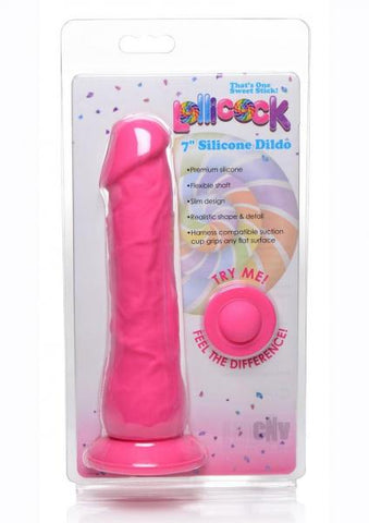 Lollicock 7in Silicone Dong Cherry