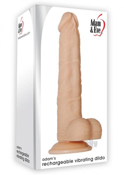 Adam's Rechargeable Realistic Vibrating Dildo Beige