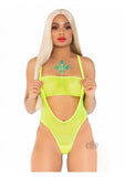 Rhinestone Mesh Bandeau/body Os 2pc Ylw