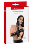 Myu Latex Full Length Glove Lg Black