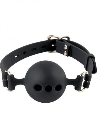 Fetish Fantasy Black Silicone Breathable Small Ball Gag O/S