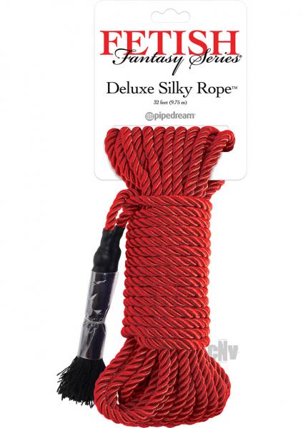 Fetish Fantasy Series Deluxe Silky Rope Red 32ft