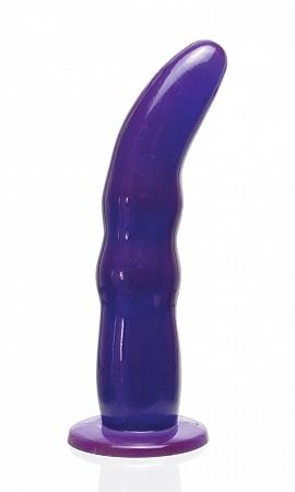 Grooved G-Spot Strap-On - Purple