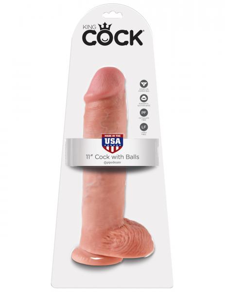 King Cock 11 Inch Cock - Beige