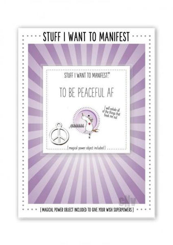 Manifest Greeting Card Peaceful Af