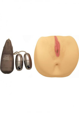 JANA COVA DUAL PLEASURE PUSSY AND ASS MASTURBATOR VIBRATING WITH REMOVABLE MULTISPEED DUAL SILVER BU