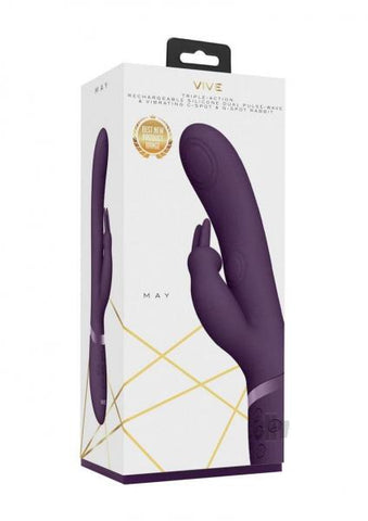 Vive May Dual Pulse Wave Rabbit Purple