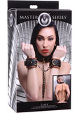 Coax Collar To Wrist Restraints Black Brown