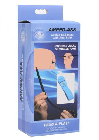 Amped Ass Cock And Ball Strap With Anal Estim