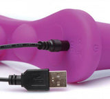 Strap U Double Take Double Penetration Strap On Purple