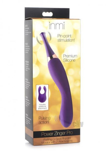 Pulsing G-spot Pinpoint Silicone Vibrator With Attachments