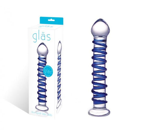 Glas Blue Spiral Glass Wand