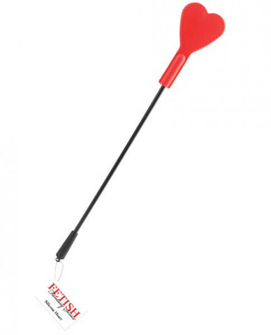 Silicone Heart Red Crop 28 Inch