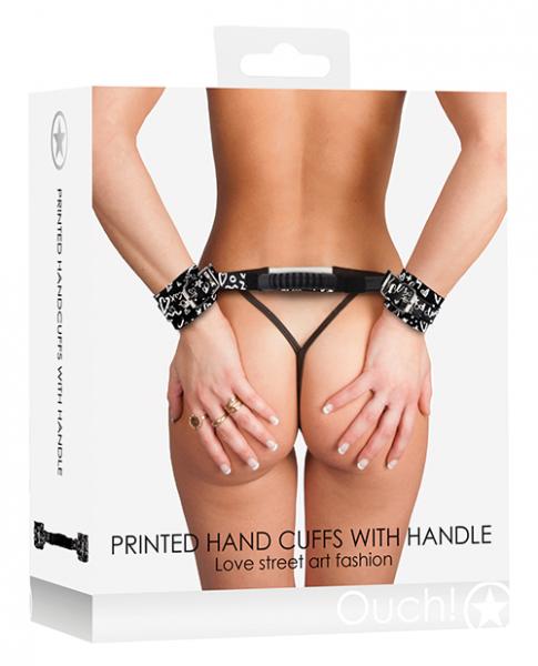 Love Street Art Fashion Printed Handcuffs W/ Handle