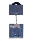 Shots Ouch Denim Metal Handcuffs - Blue