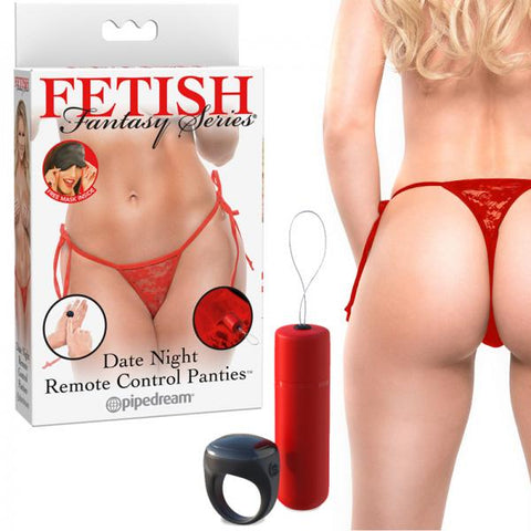 Ff Date Night Remote Control Panties Red