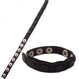 Rouge Leather Multi Snap Strap Black