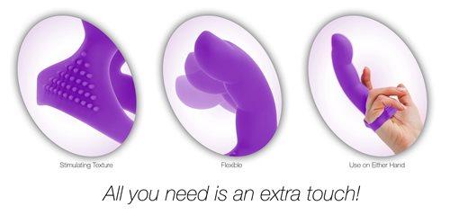 Extra Touch Finger Dong Purple
