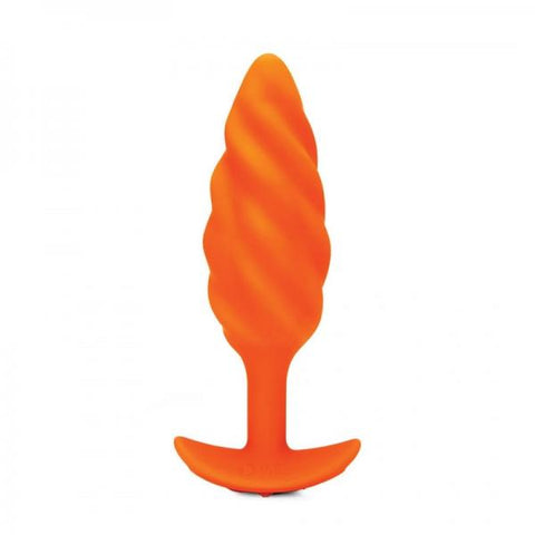 B-vibe Swirl Texture Plug Orange