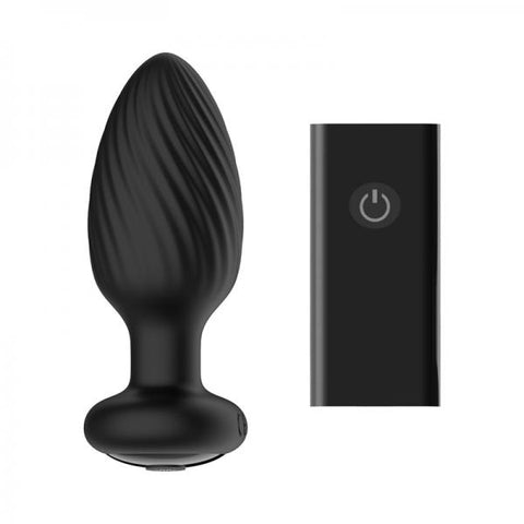 Tornado Butt Plug Md Black
