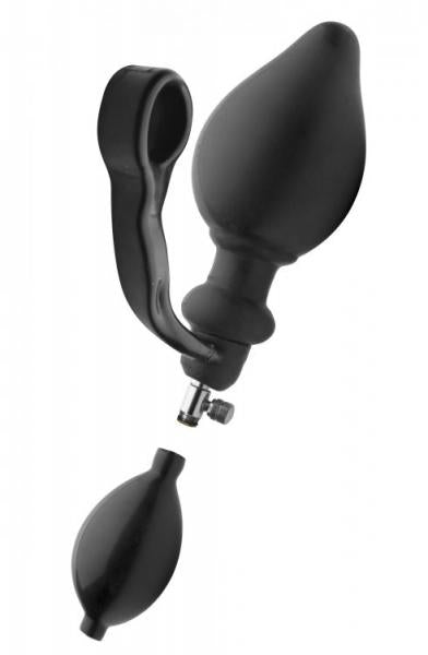 Exxpander Inflatable Plug With Cock Ring Removable Pump