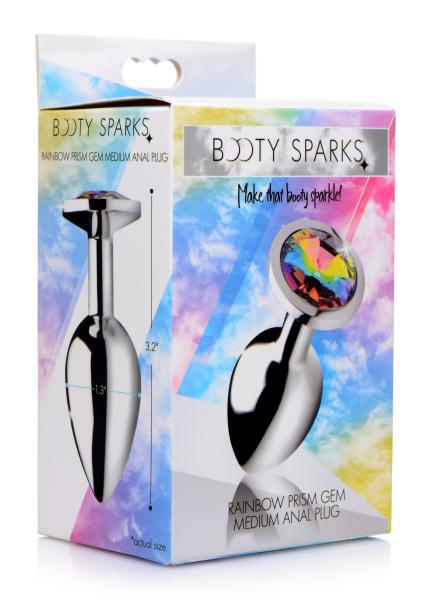 Booty Sparks Rainbow Prism Gem Anal Plug Medium