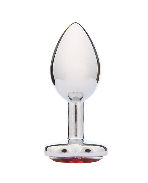 Whipsmart Heartbreaker 2.5 Inch Heart Crystal Butt Plug - Red