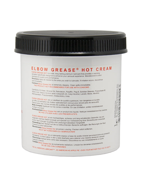 Elbow Grease Hot Cream - 15 Oz Jar