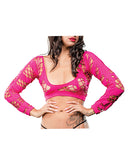 Beverly Hills Naughty Girl Crotchless Mesh & Fishnet Leggings Pink O/s