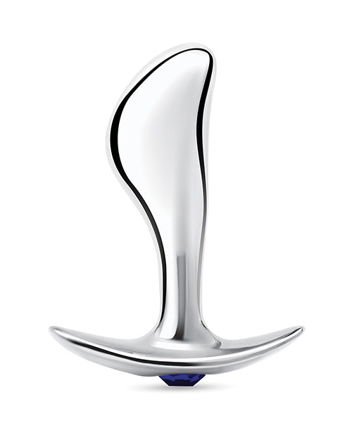 Blue Line 2.5 Inch Stainless Steal Bling Prostate Massager Plug