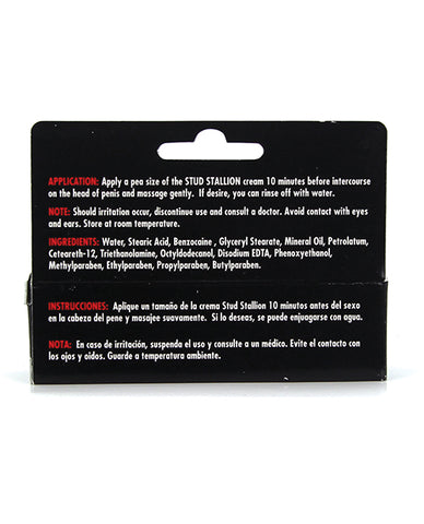 Stud Stallion Prolong Cream For Men - .05 Oz Tube Box Of 24