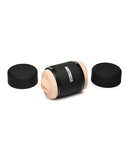 Curve Toys Mistress Double Shot Mini Masturbator Mouth & Pussy  - Light