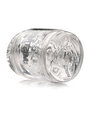 Curve Toys Mistress Double Shot Pussy & Ass Mini Masturbator  - Clear