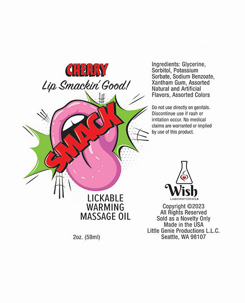 Smack Warming Massage Oil - 2 Oz Passion Fruit