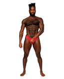 Sassy Lace Open Ring Thong Red L/XL