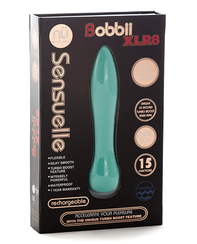 Nu Sensuelle Bobbii Flexible Vibe Xlr8 Turbo Boost - Electric Blue