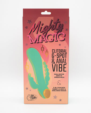 Natalie's Toy Box Mighty Magic Clit, G-Spot & Anal Vibrator - Aqua