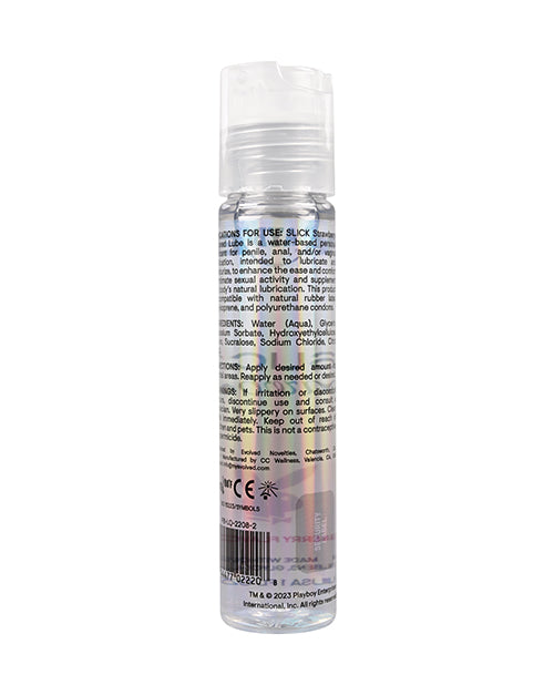 Playboy Pleasure Slick Lubricant - 1 Oz Strawberry