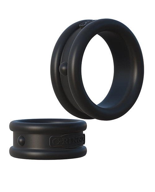 Fantasy C-Ringz Max Width Silicone Rings Black