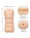 Cheap Thrills The Three-Way Dual Ended Masturbator - Ivory