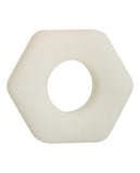 Alpha Liquid Silicone Glow in the Dark Prolong Sexagon Ring