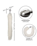 Running Wild White Tail Metallic Anal Probe